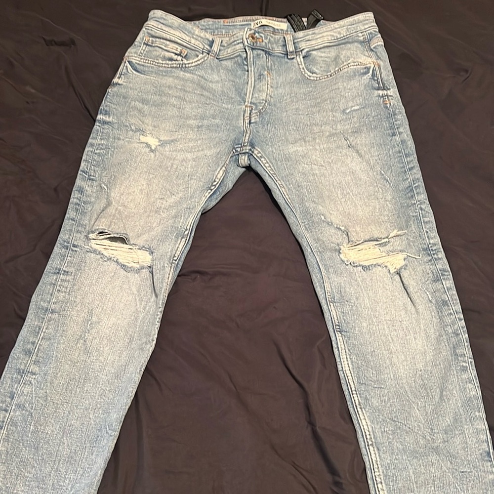 Zara ripped jeans